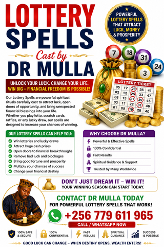 Powerful Lottery Spells for Luck, Prosperity, and Good Fortune | Dr. Mulla +256 779 611 965